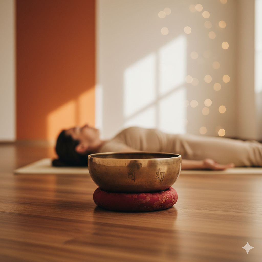 Klangschalen Meditation synchronisiert Gehirnwellen wissenschaftliche Studie Hamburg